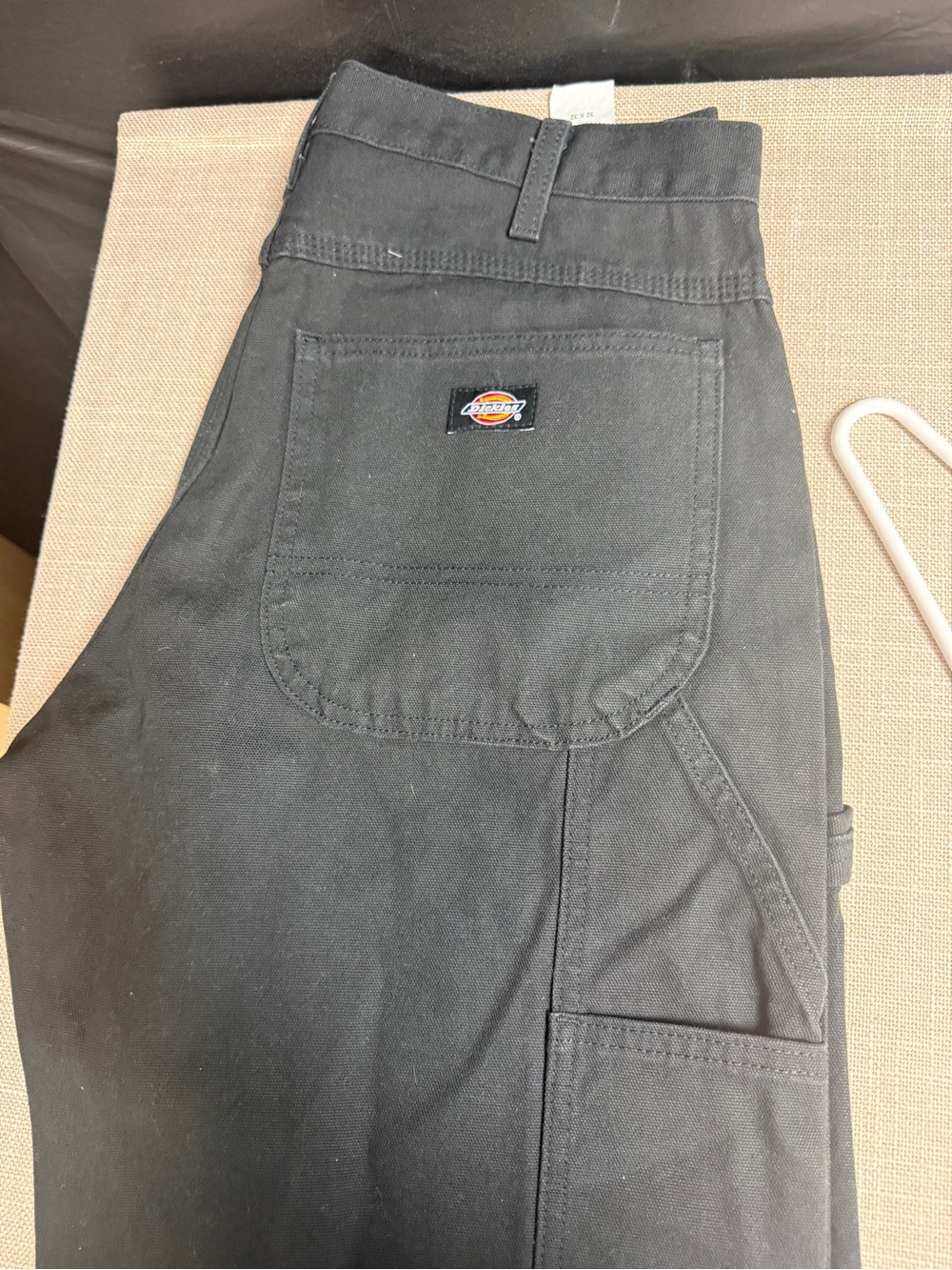 Dickies Black Work Pants with Back Pocket Logo 32x32 like new